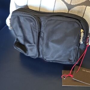 MZ WALLACE Savoy Large Cosmetic Bag Black Bedford (NWT)